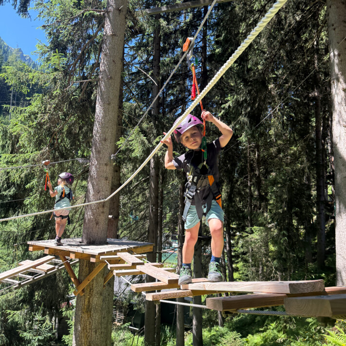 Mini Kids Parcours im Hochseilpark Saalbach Hinterglemm | © Reini Bauböck Mini Kids Parcours im Hochseilpark Saalbach Hinterglemm | © Reini Bauböck