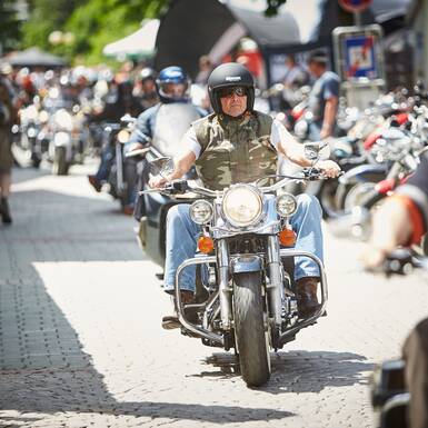 Harley-Spirit in the center of Hinterglemm | © Daniel Roos