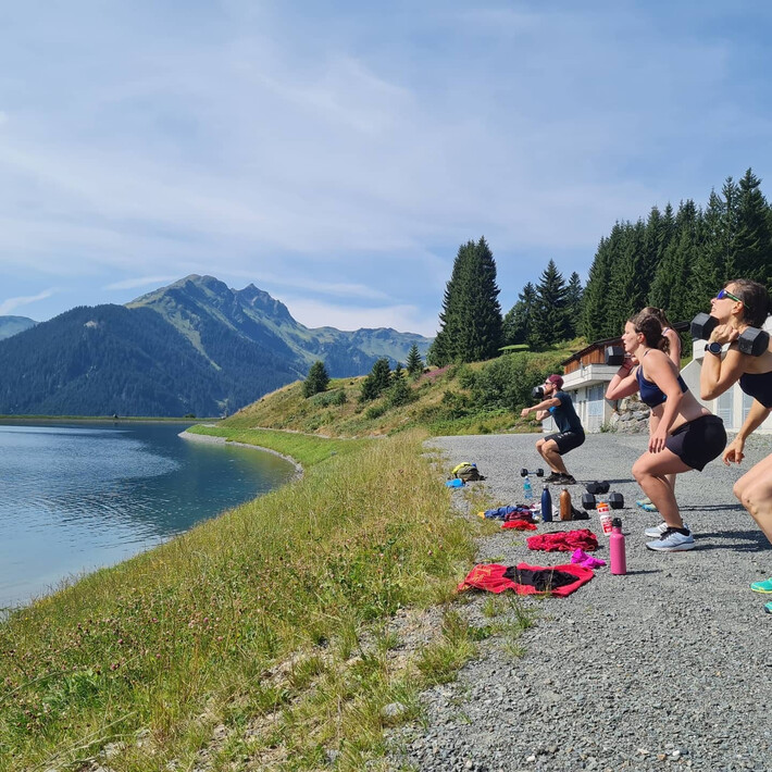 Workout am See