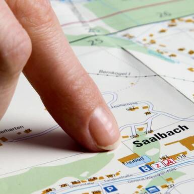 Ortsplan Saalbach