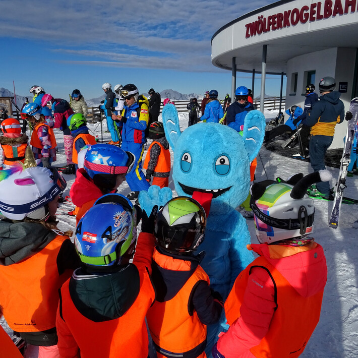 Meet & Greet with Slopy | © saalbach.com/QParks Meet & Greet with Slopy | © saalbach.com/QParks