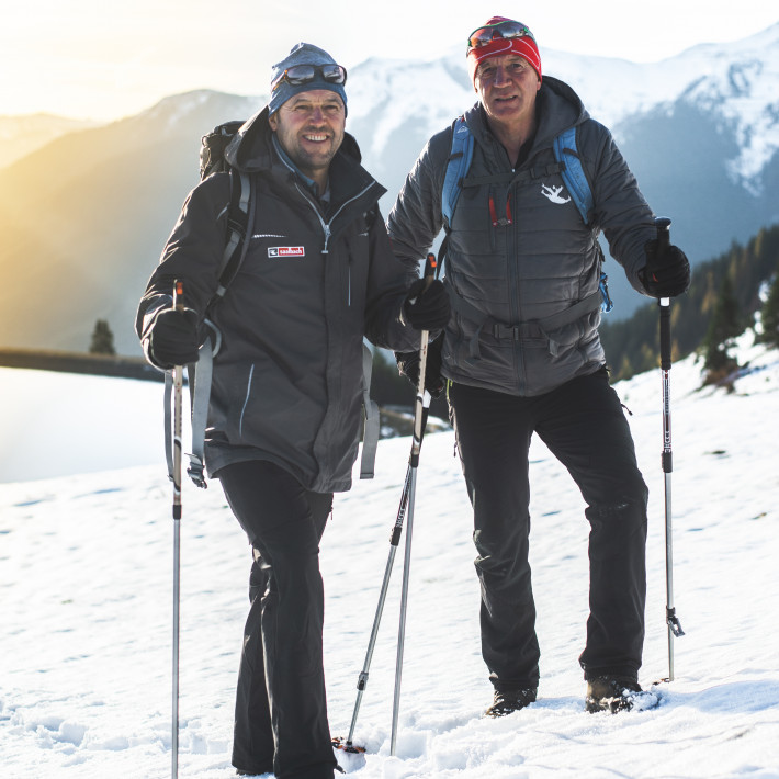 Das sind Hans und Hans - Saalbachs geprüfte Bergwanderführer, die Ihnen die schönsten Wege abseits des Skicircus zeigen | © saalbach.com / Markus Landauer Das sind Hans und Hans - Saalbachs geprüfte Bergwanderführer, die Ihnen die schönsten Wege abseits des Skicircus zeigen | © saalbach.com / Markus Landauer