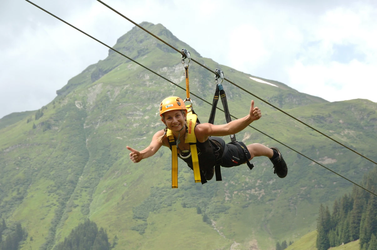 Mega Flying Fox  Infrastructure in Saalbach Hinterglemm