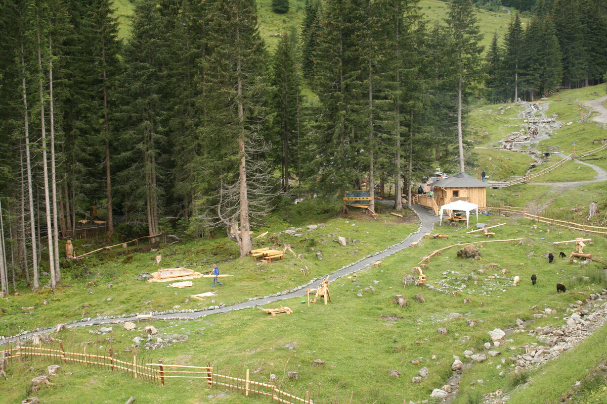 Schitza S Holzpark Wooden Toys Infrastructure In Saalbach