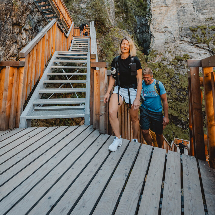 Kitzlochklamm Aufstieg Teufelstreppe | © Karin Pfisterer