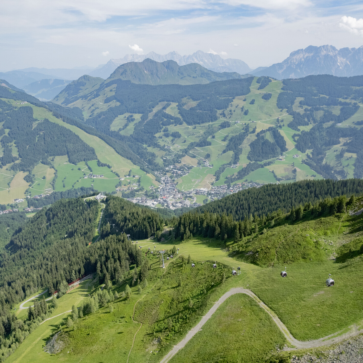 A1+A2 SchattbergXpress Infrastruktur in Saalbach Hinterglemm