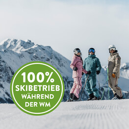 100 % Skibetrieb während der Ski WM | © Georg Lindacher 100 % Skibetrieb während der Ski WM | © Georg Lindacher