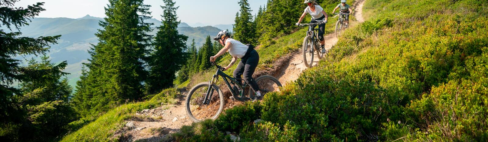 Singletrail-Action in Saalbach Hinterglemm | © Moritz Ablinger