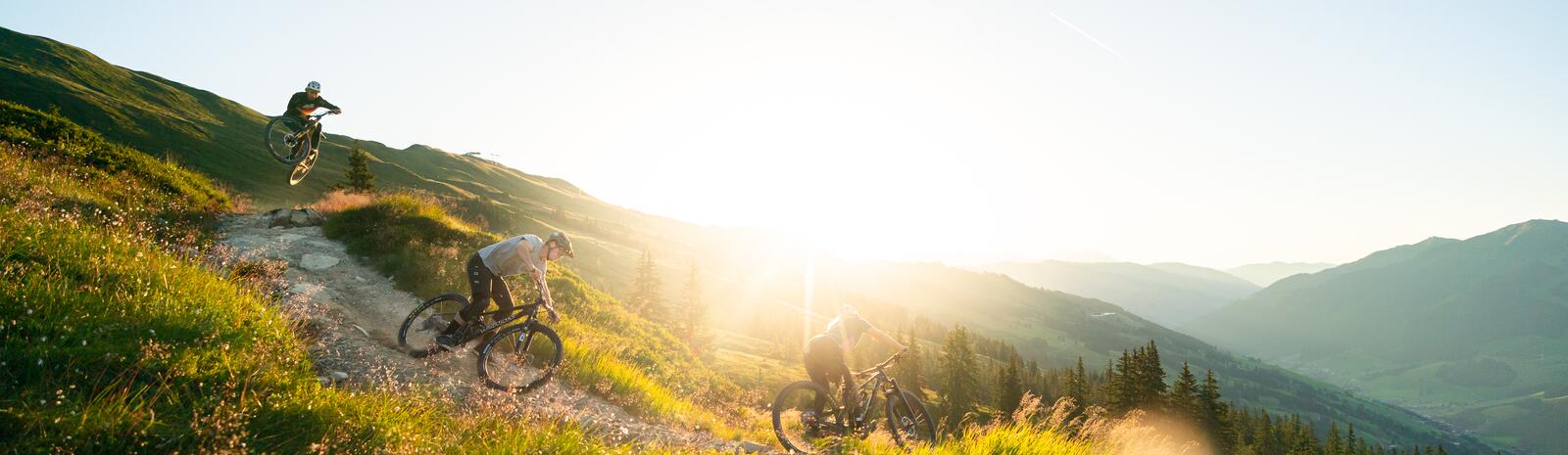 Mountainbiken im Sommer in Saalbach Hinterglemm | © Moritz Ablinger