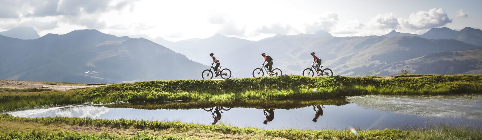 Mountain biking in Saalbach Hinterglemm | © Mia Knoll