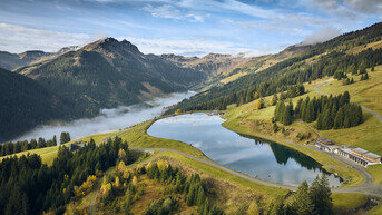 Hochalm Reservoir in Hinterglemm | © saalbach.com/Daniel Roos