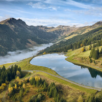 Hochalm Speicherteich in Hinterglemm | © saalbach.com/Daniel Roos