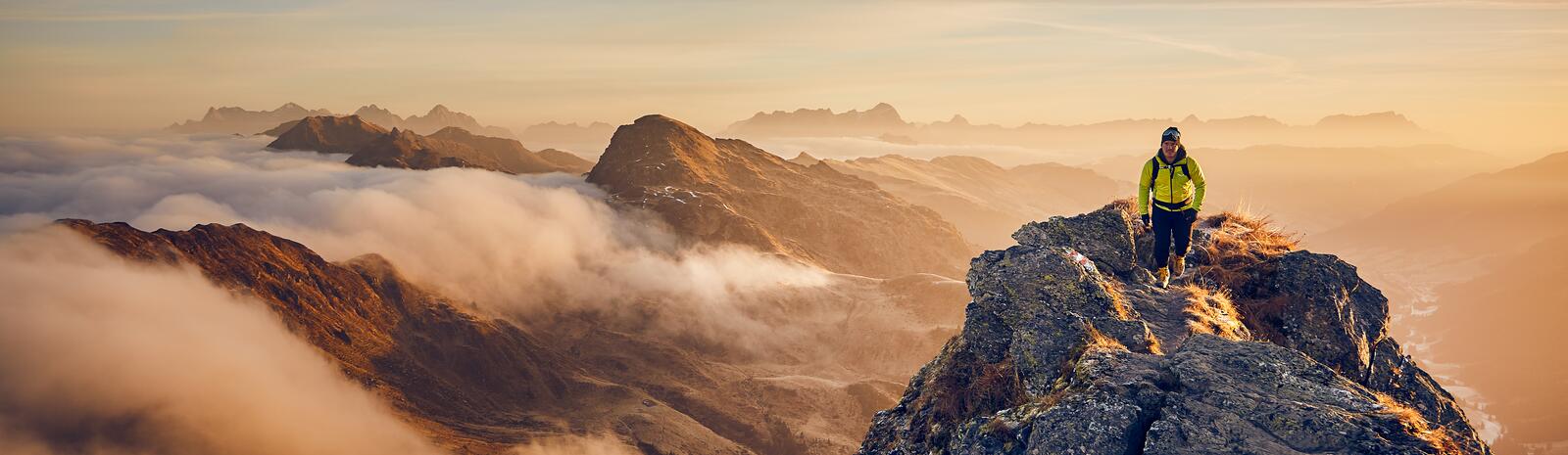 Sportliche Gipfelwanderung in Saalbach Hinterglemm | © Daniel Roos