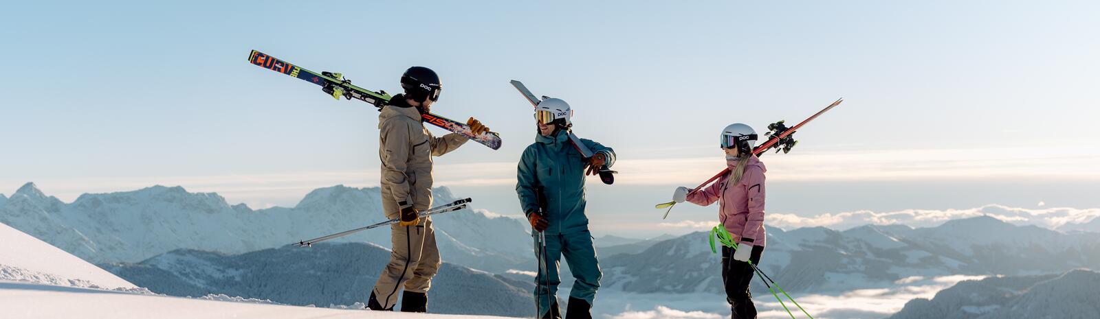 Skifahren in Saalbach - früh aufstehen zahlt sich aus! | © Georg Lindacher