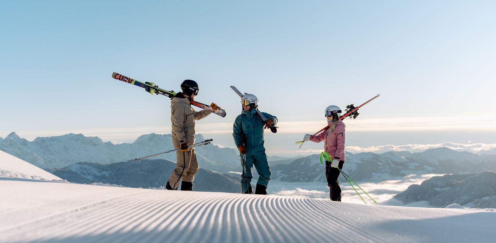 Skiing in Saalbach - getting up early pays off! | © Georg Lindacher