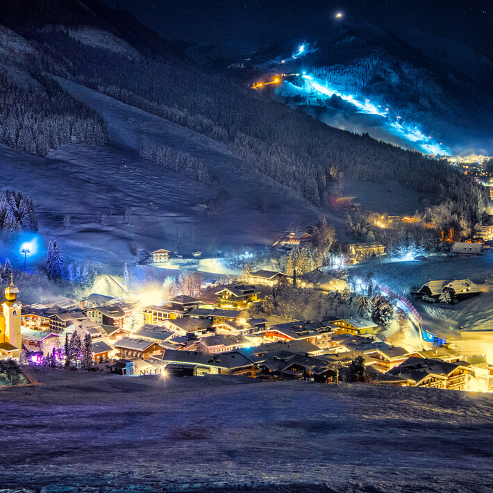 Nachtansicht Saalbach | © Florian Trykowski Nachtansicht Saalbach | © Florian Trykowski