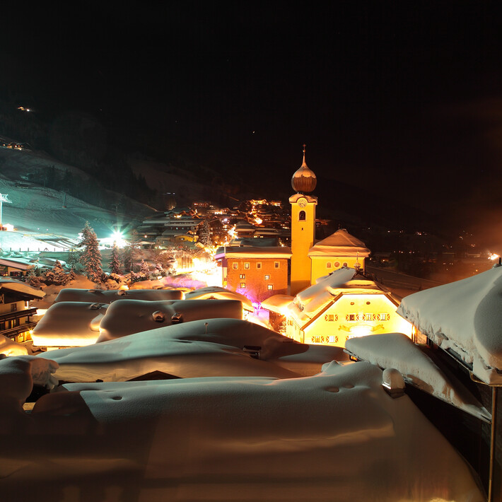Saalbach bei Nacht | © TVB Saalbach Hinterglemm, Dietmar Socher