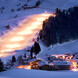 Flutlichtpiste bei Nacht Flutlichtpiste bei Nacht in Saalbach