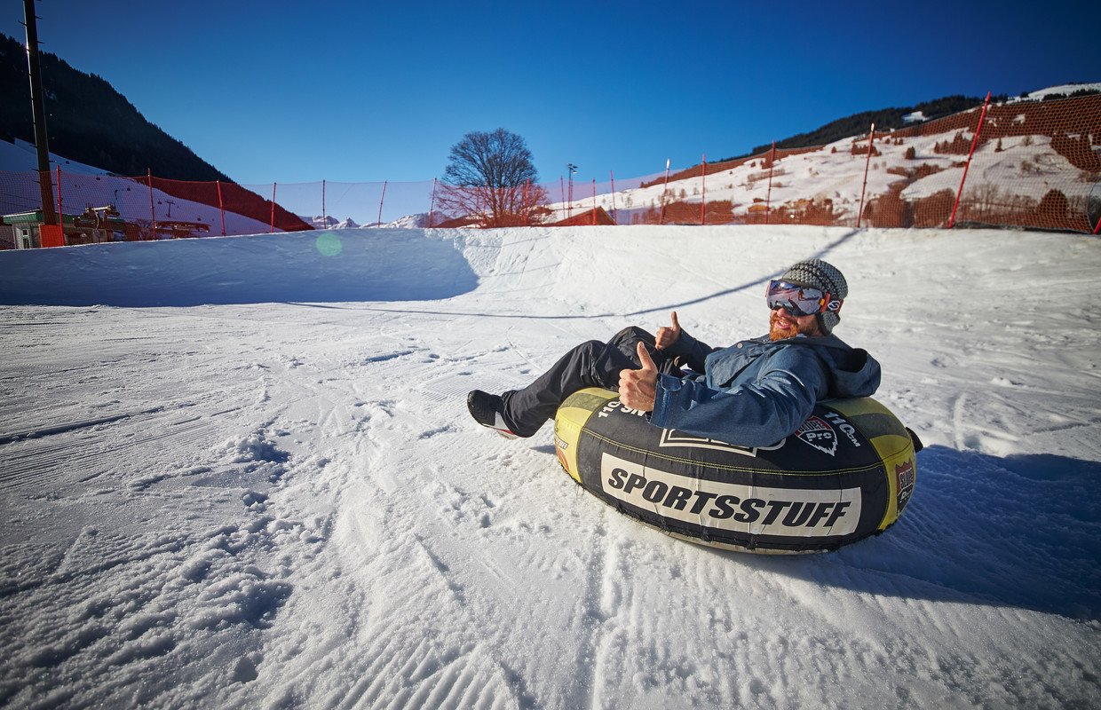 snowtubing infrastructure in saalbach