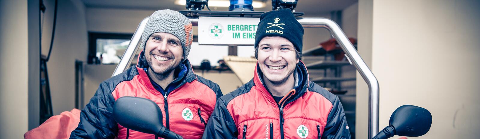 Markus and Fritz from the alpine rescue team of Saalbach Hinterglemm | © Edith Danzer