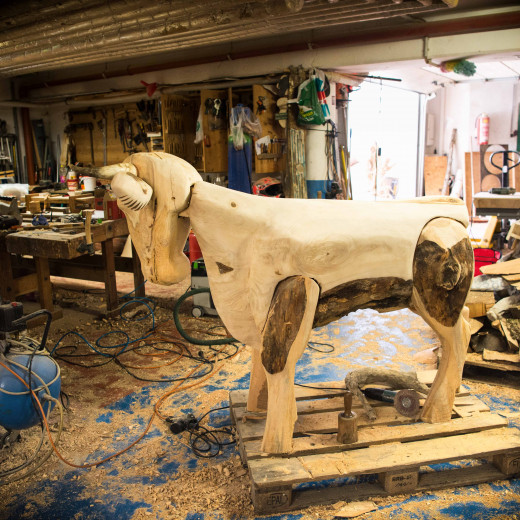 Artistic chaos in the workshop. | © Edith Danzer Artistic chaos in the workshop. | © Edith Danzer