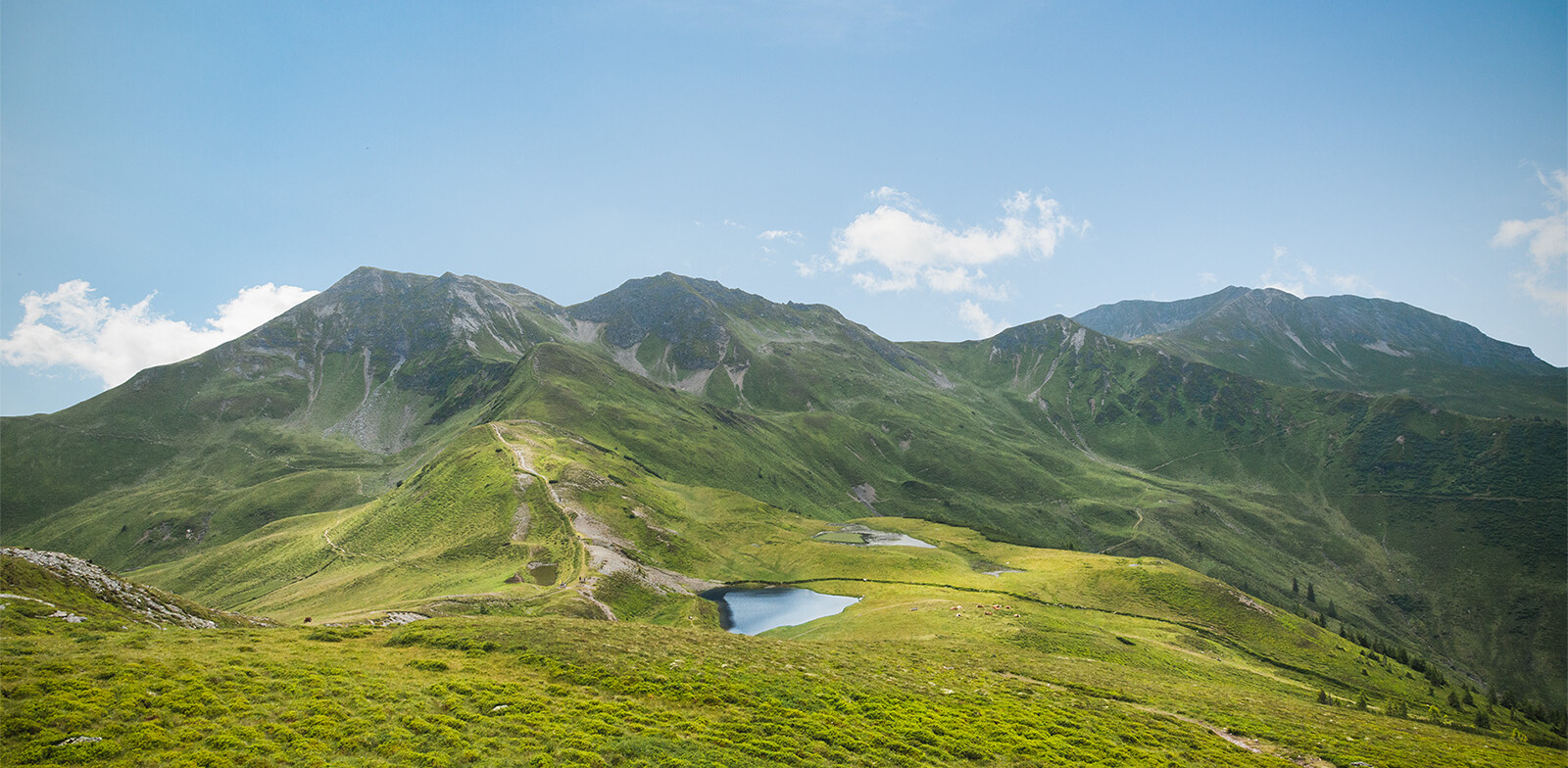 Die Saalbacher Bergkulisse lässt keine Wünsche offen.