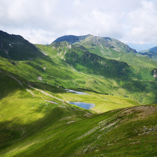 Blick auf die Hacklberger Seen Blick auf die Hacklberger Seen