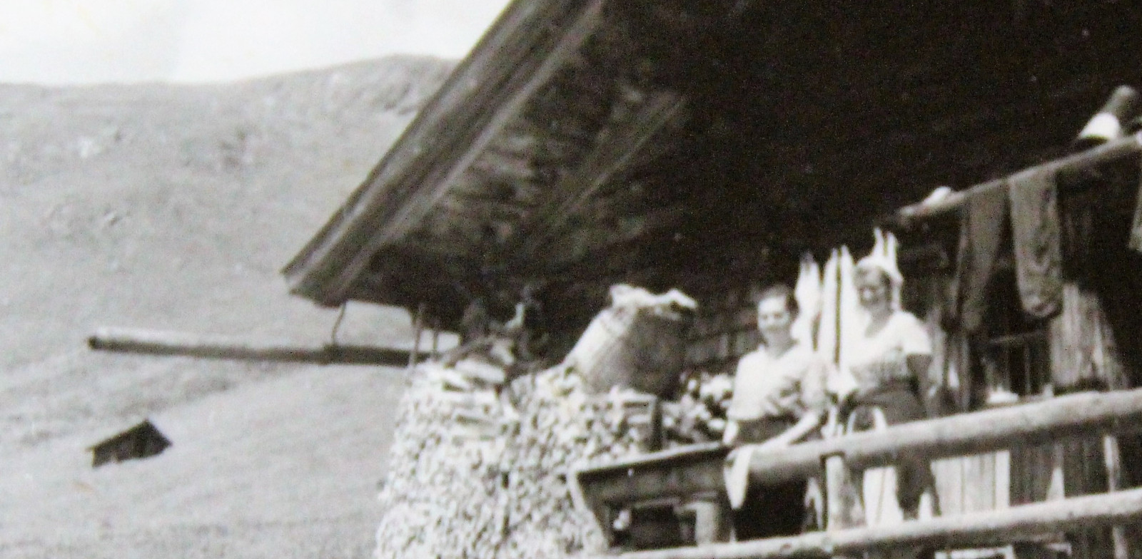 Dairymaids at work in the late 1940s