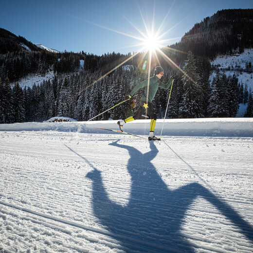 Shadow play in the winter sun | © saalbach.com, Mirja Geh Langlaufen | © saalbach.com, Mirja Geh