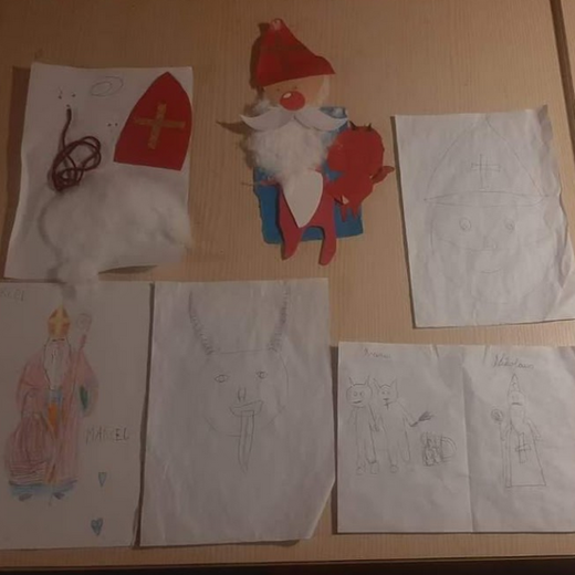 Kid's drawings for St. Nicholas