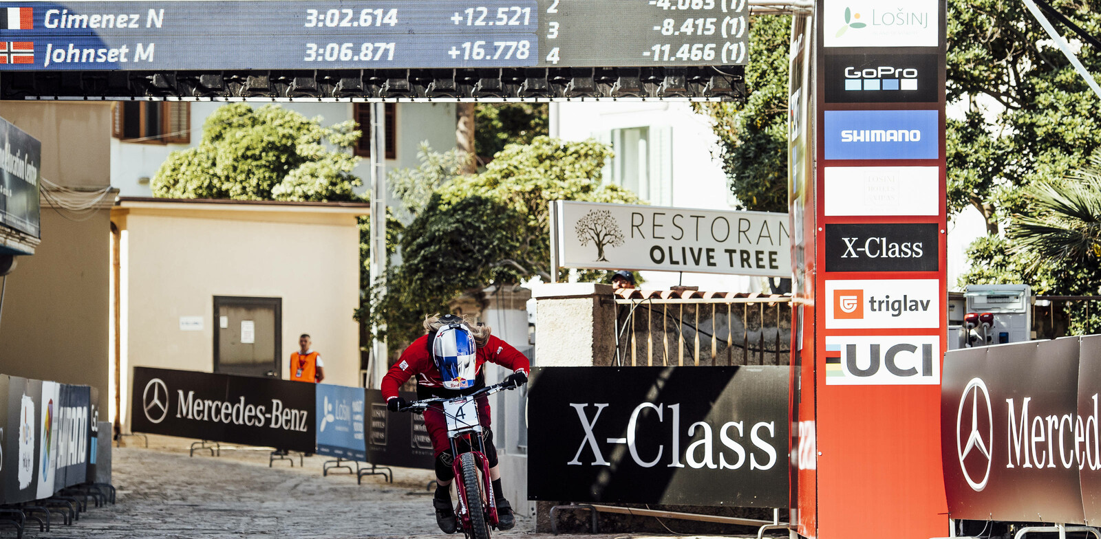 Winning her first WC-Race in Croatia | © redbullcontentpool/platzer