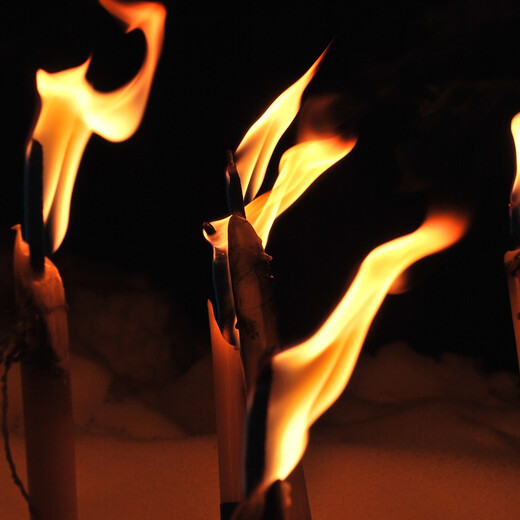 Fire and torches for the turn of the year