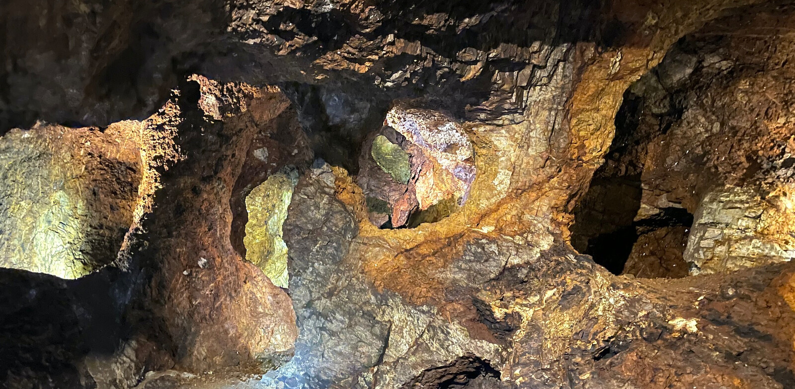 Stollen im Schaubergwerk