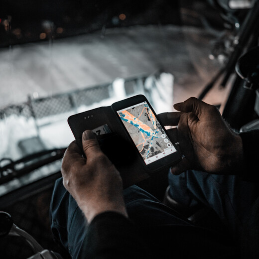 That's how the data looks like on the mobile phone | © saalbach.com That's how the data looks like on the mobile phone | © saalbach.com