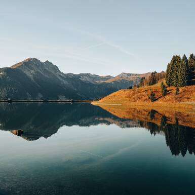 The Hochalm reservoir in November