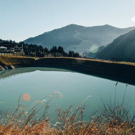 The first reservoir of Hinterglemm - built in 1992