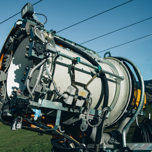 Inside a snow machine