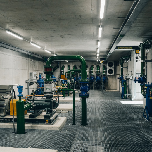 The pumping station of the Hochalm reservoir