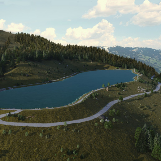 Visualisation of the new Rosswald reservoir