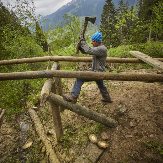 Neubau von Elementen auf der wiedereröffneten Z-Line | © Daniel Roos