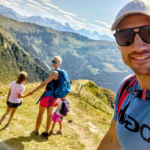 in the Saalbach mountains with the family in the Saalbach mountains with the family