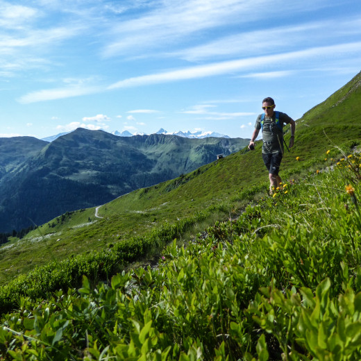 Am Panoramatrail 2.0 am Schattberg Mittelgipfel. | © Martin Moser Am Panoramatrail 2.0 am Schattberg Mittelgipfel. | © Martin Moser