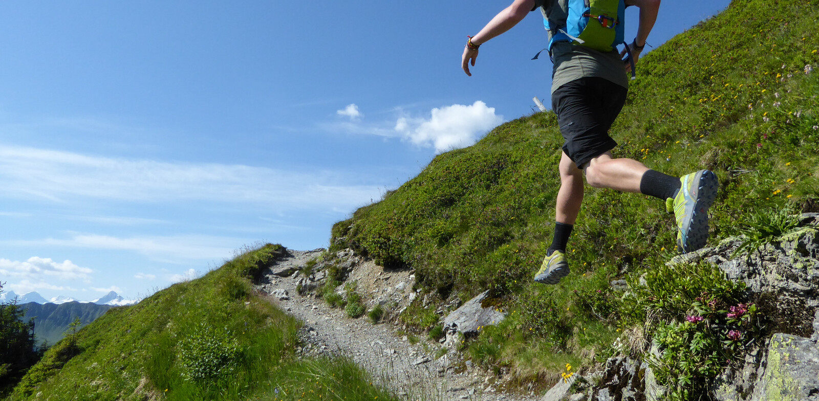 Jumping into the trail to Stemmerkogel | © Martin Moser - gehlebt.at