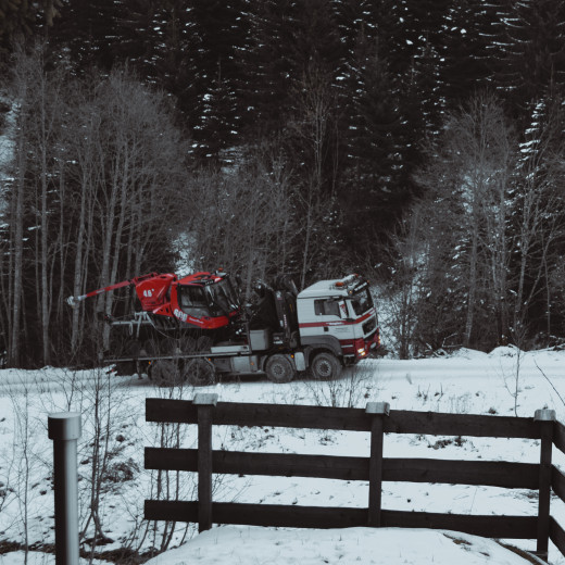 The piste groomer is on the way...