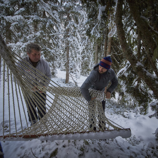 Winterpause für Hängematten | © Daniel Roos Winterpause für Hängematten | © Daniel Roos