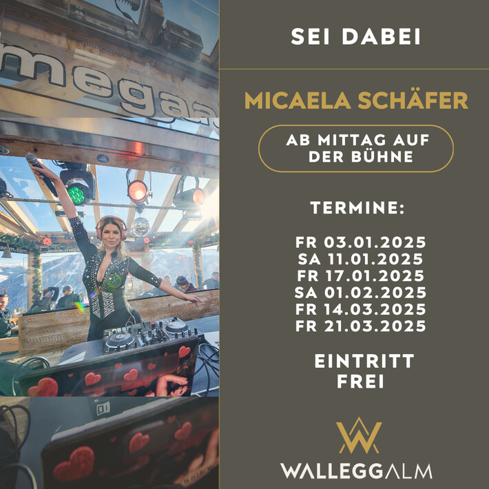Micaela Schäfer Termine | © Walleggalm Micaela Schäfer Termine | © Walleggalm